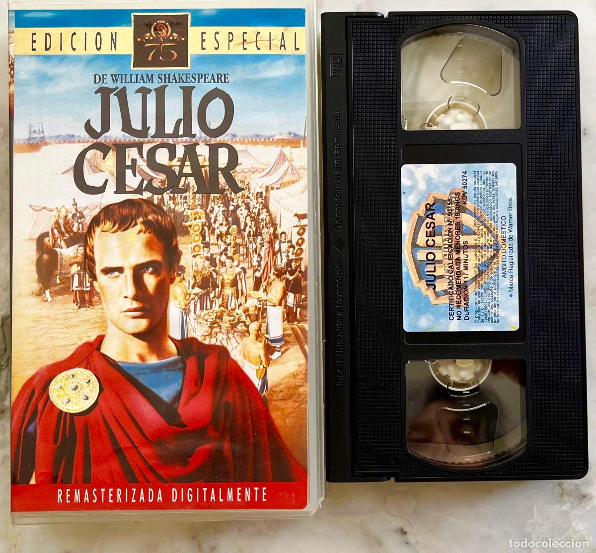 Cine: JULIO CESAR. MARLON BRANDO. JAMES MASON. JOSEHP L. MANKIEWICZ. EDICION ESPECIAL. VHS