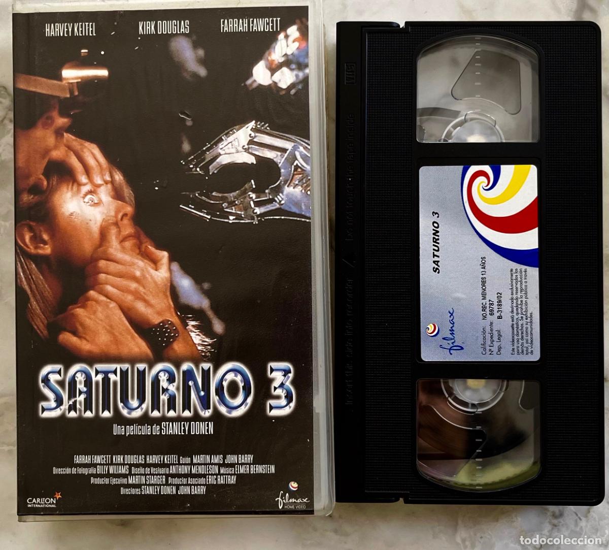 Cine: SATURNO 3. HARVEY KEITEL. KIRK DOUGLAS. FARRAH FAWCETT. STANLEY DONEN. VHS