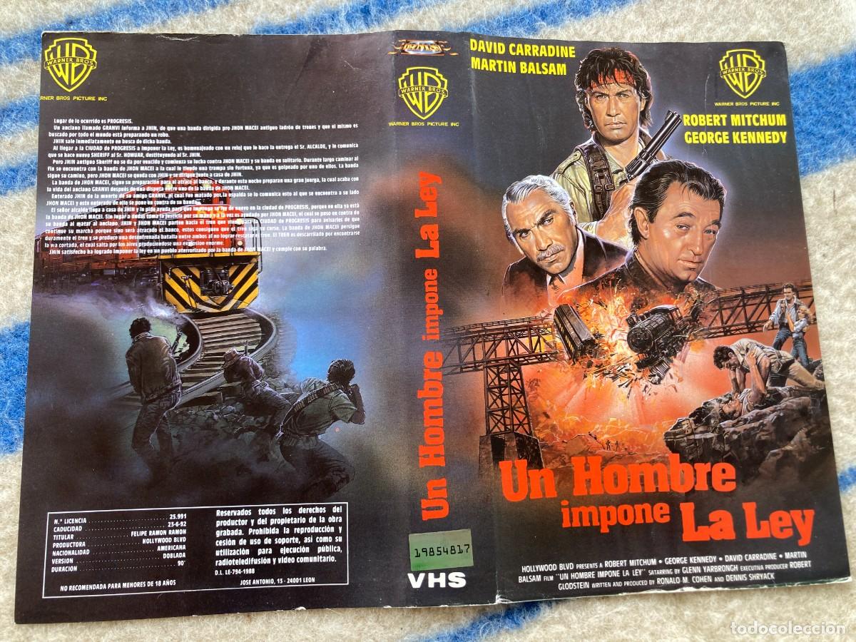 Cine: Car&aacute;tula video original UN HOMBRE IMPONE LA LEY
