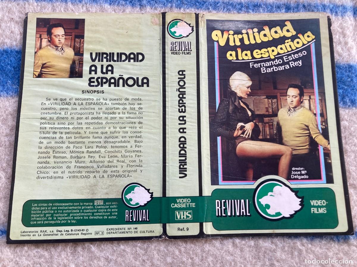 Cine: Car&aacute;tula video original VIRILIDAD A LA ESPA&Ntilde;OLA