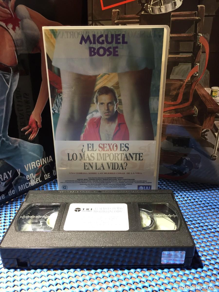 Cine: Vhs El sexo es lo mas importante en la vida - Miguel Bose