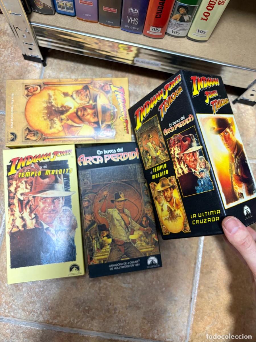 Cine: BLAS10VHSE Colecci&oacute;n VHS Indiana Jones Trilog&iacute;a: ultima cruzada templo maldito en busca arca perdida