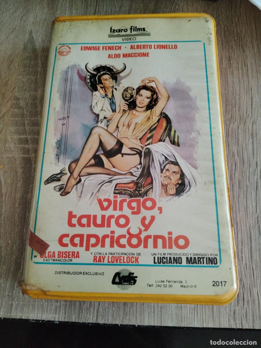 Cine: VIRGO, TAURO Y CAPRICORNIO / EDWIGE FENECH / ALBERTO LIONELLO / ALDO MACCIONE / VHS