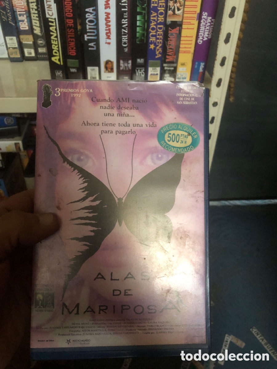 Cine: VHS V&Iacute;DEO CLUB ALAS DE MARIPOSA