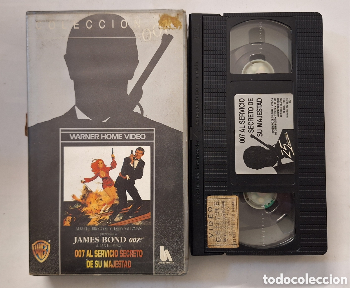 Cine: 007 al servicio secreto de su majestad VHS James Bond