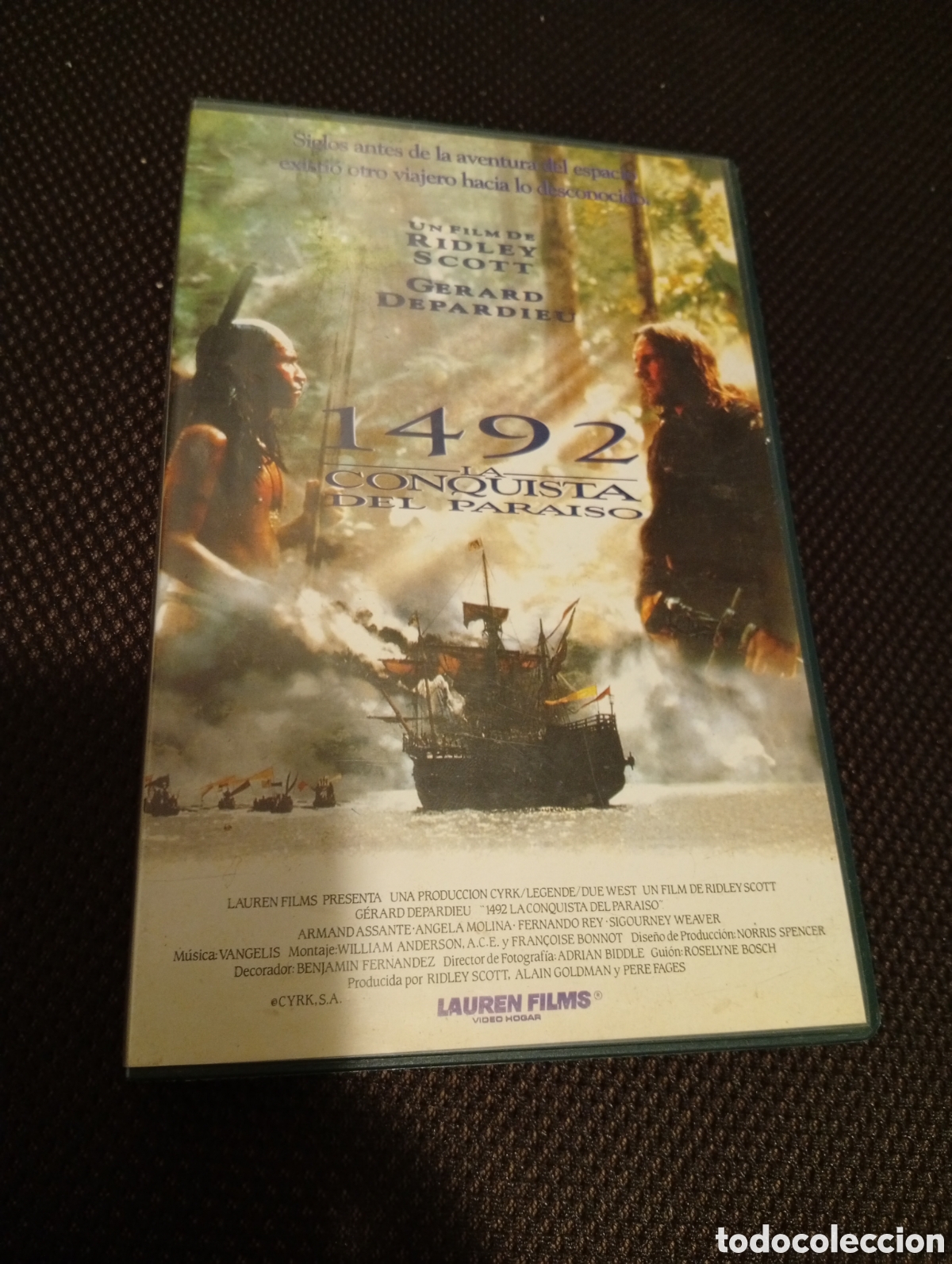 Cine: 1492 conquista del para&iacute;so vhs