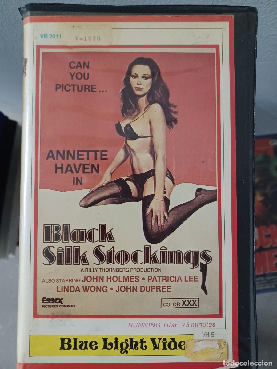 Cine: BLACK SILK STOKINGS rara VHS de JOHN HOLMES Y ANNETTE HAVEN