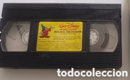 Cine: VHS Mago Merlino WALT DISNEY Originale