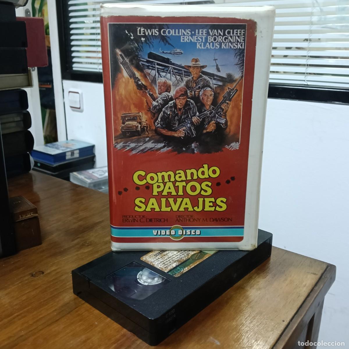 Cine: COMANDO PATOS SALVAJES - ANTHONY M.DAWSON - LEWIS COLLINS, LEE VAN CLEEF - VIDEO DISCO 1985