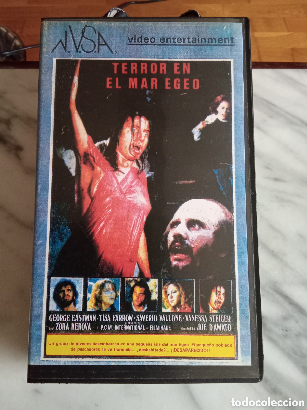 Cine: VHS Gomia Terror en el mar Egeo ( Antropophagus ) Joe D'Amato