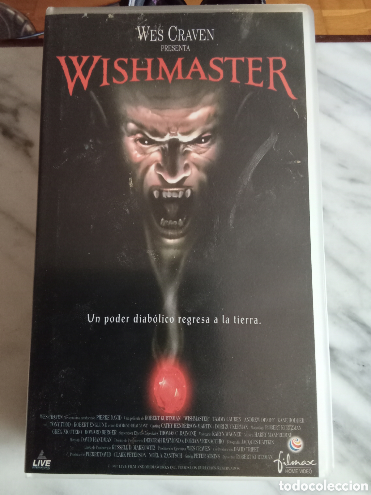 Cine: VHS Wes Craven Wishmaster