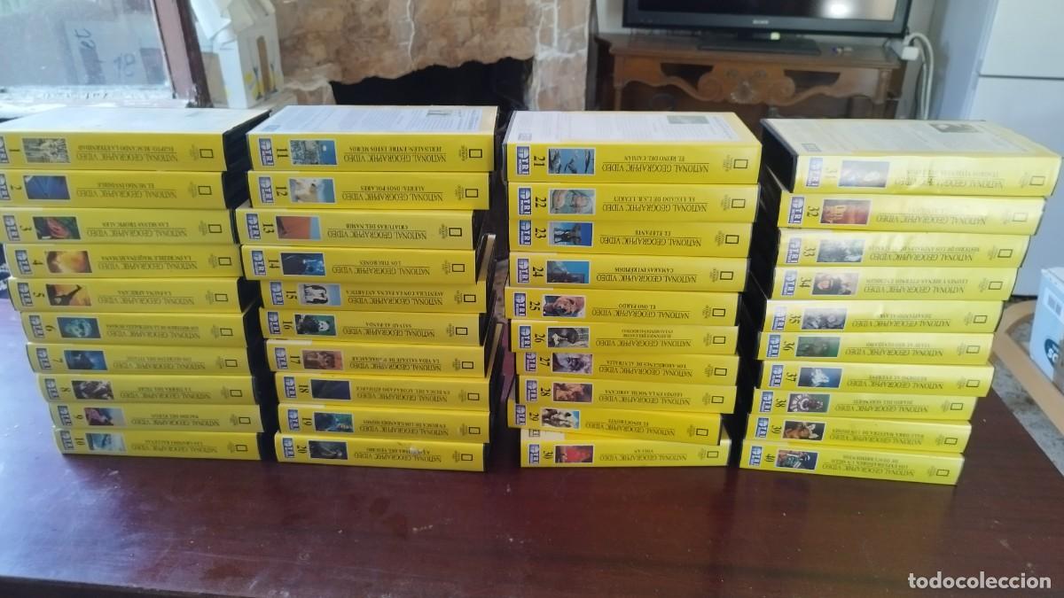 Cine: 39 CINTAS VHS (40 estuches pero numero 39 vacio) NATIONAL GEOGRAPHIC VIDEO documentales naturaleza