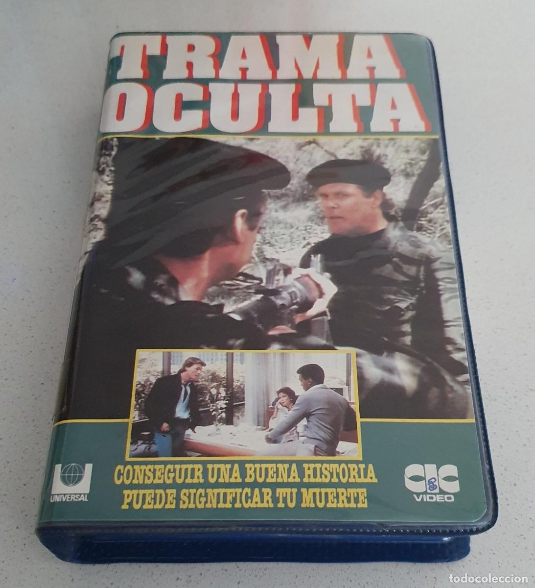 Cine: Pel&iacute;cula VHS Trama Oculta. Editada por CIC en 1988 videoclub alquiler.