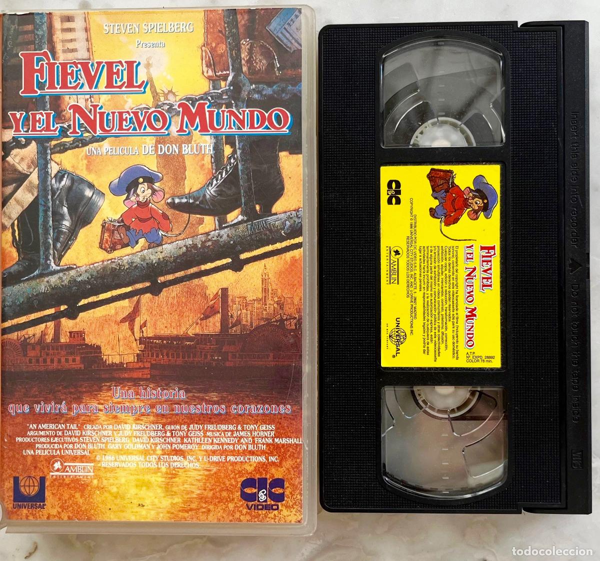 Cine: FIEVEL Y EL NUEVO MUNDO. STEVEN SPIELBERG PRESENTA. DAVID KIRSCHNER. VHS