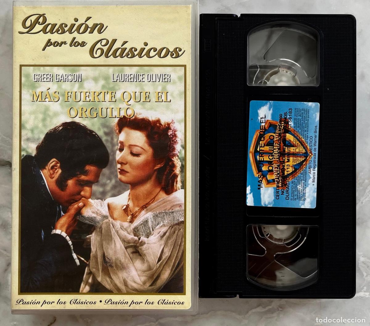 Cine: MAS FUERTE QUE EL ORGULLO. GREER GARSON. LAURENCE OLIVIER. VHS