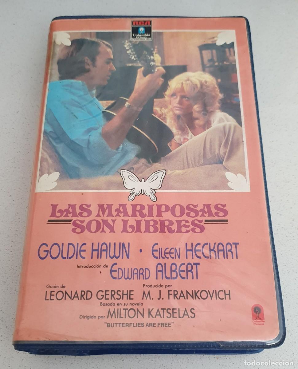 Cine: Pel&iacute;cula Vhs Las mariposas son libres. Goldie Hawn. RCA Columbia 1987 videoclub alquiler.