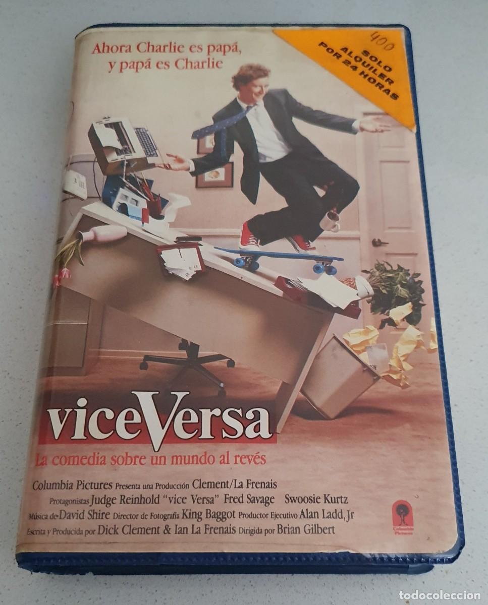 Cine: Pel&iacute;cula Vhs Viceversa. Judge Reinhold, Fred Savage. RCA Columbia 1989 videoclub alquiler.