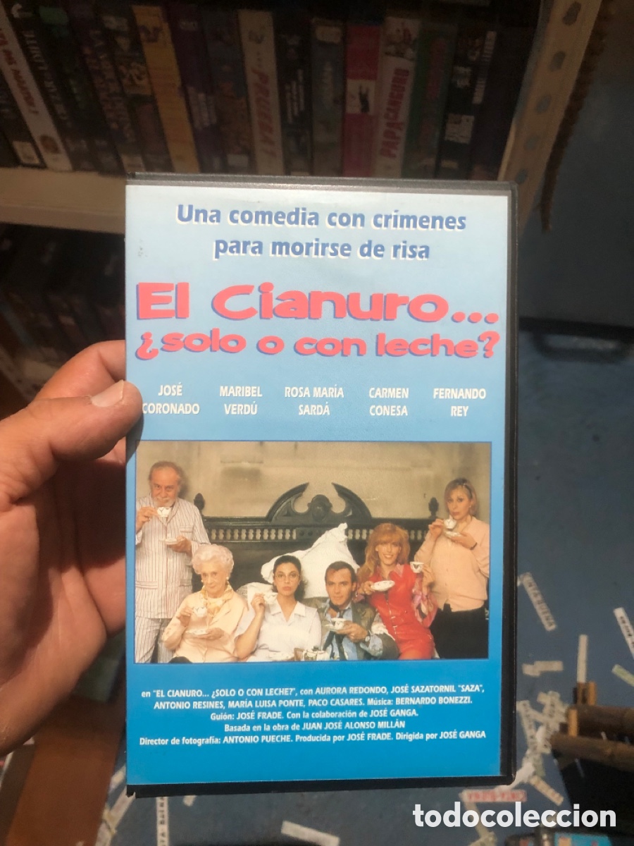 Cine: VHS V&Iacute;DEO CLUB EL CIANURO SOLO O CON LECHE