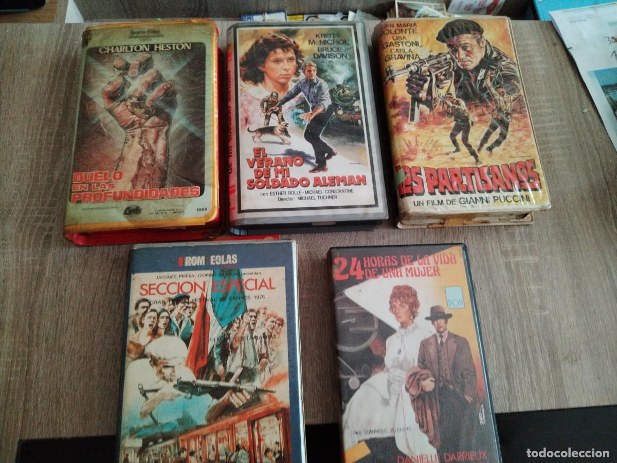 Cine: Partisanos, secci&oacute;n especial, duelen las profundidades, etc- cinco pel&iacute;culas VHS