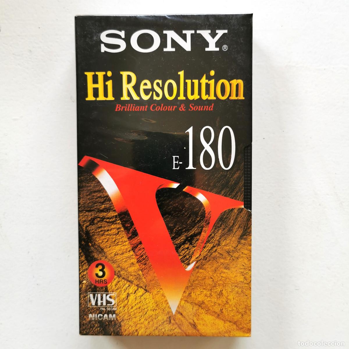 Cine: Cinta VHS Virgen Precintada Sony Hi Resolution E-180 (NUEVA)