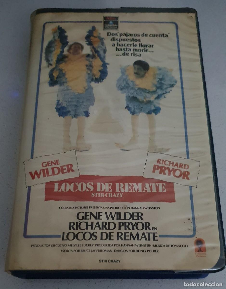 Cine: Pel&iacute;cula Vhs Locos de Remate. Gene Wilder, RIchard Pryor. RCA Columbia 1984 videoclub alquiler.
