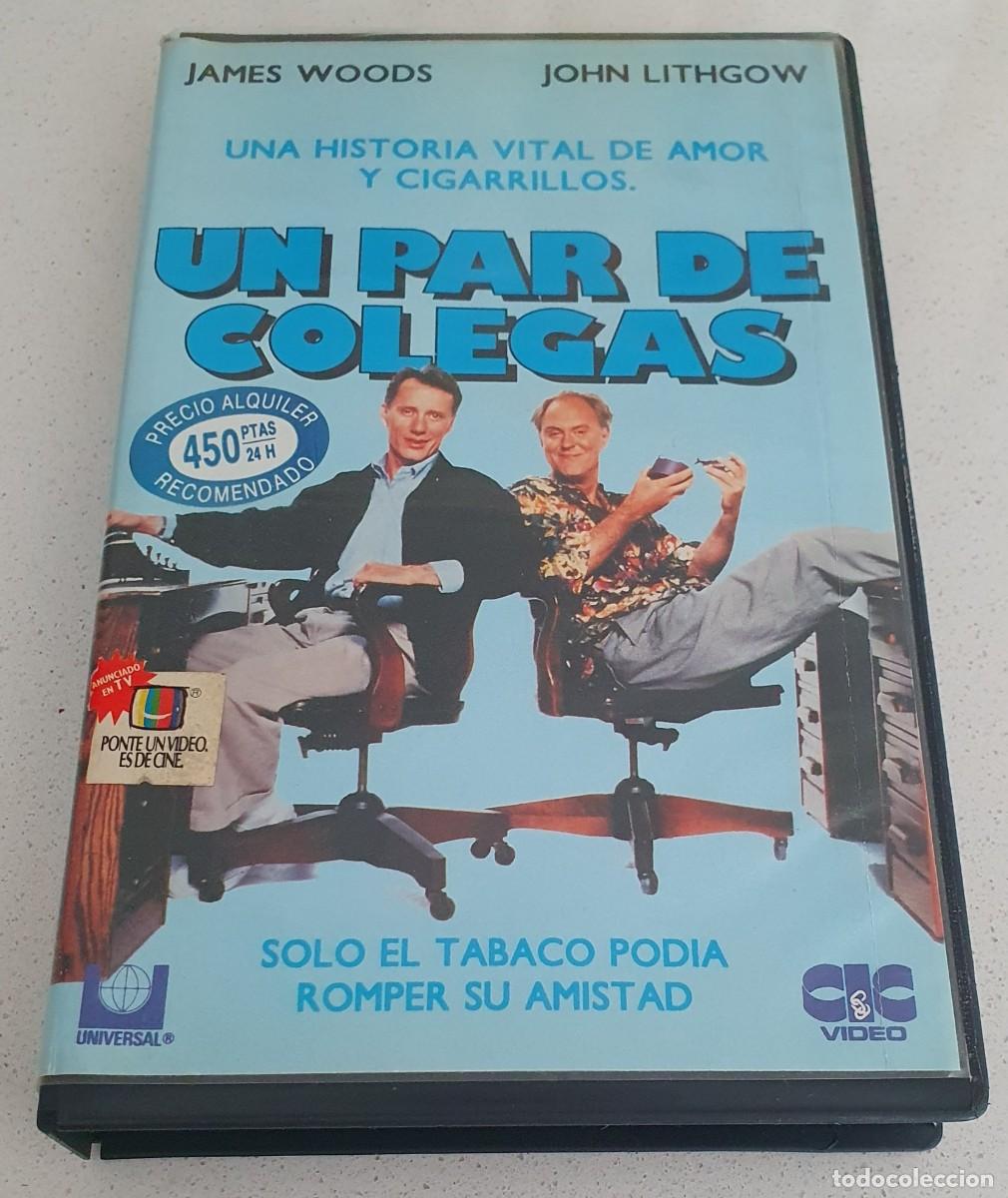 Cine: Pel&iacute;cula Vhs Un Par de Colegas. James Woods, John Lightgow. CIC Video 1991 videoclub alquiler.