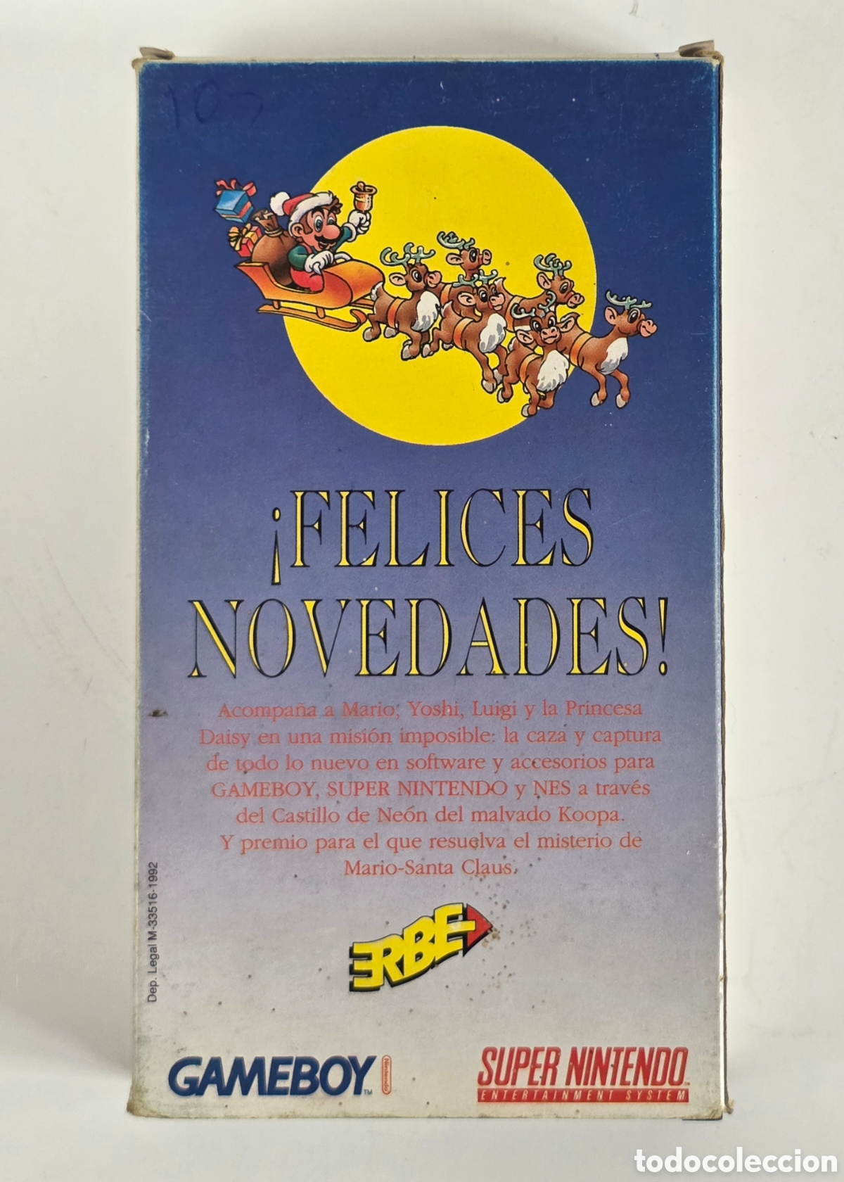 Cine: Felices Novedades! Erbe Gameboy Super Nintendo Nes Videojuegos 1992 Mario Yoshi Luigi Princesa Daisy