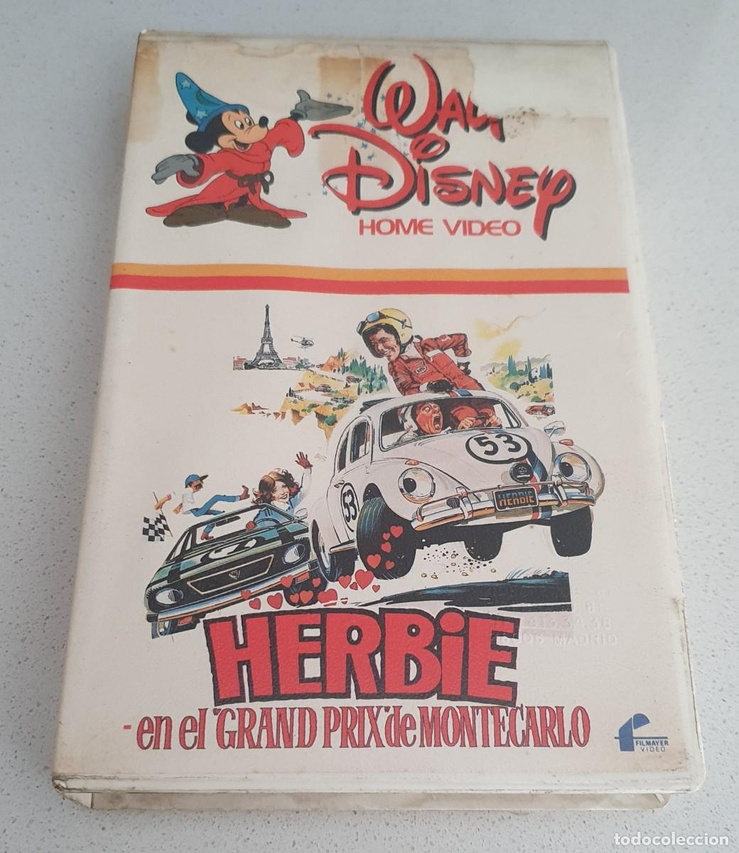 Cine: Pel&iacute;cula Vhs Herbie en el Gran Prix de Montecarlo. Dean Jones. Walt Disney Home V&iacute;deo 1985.