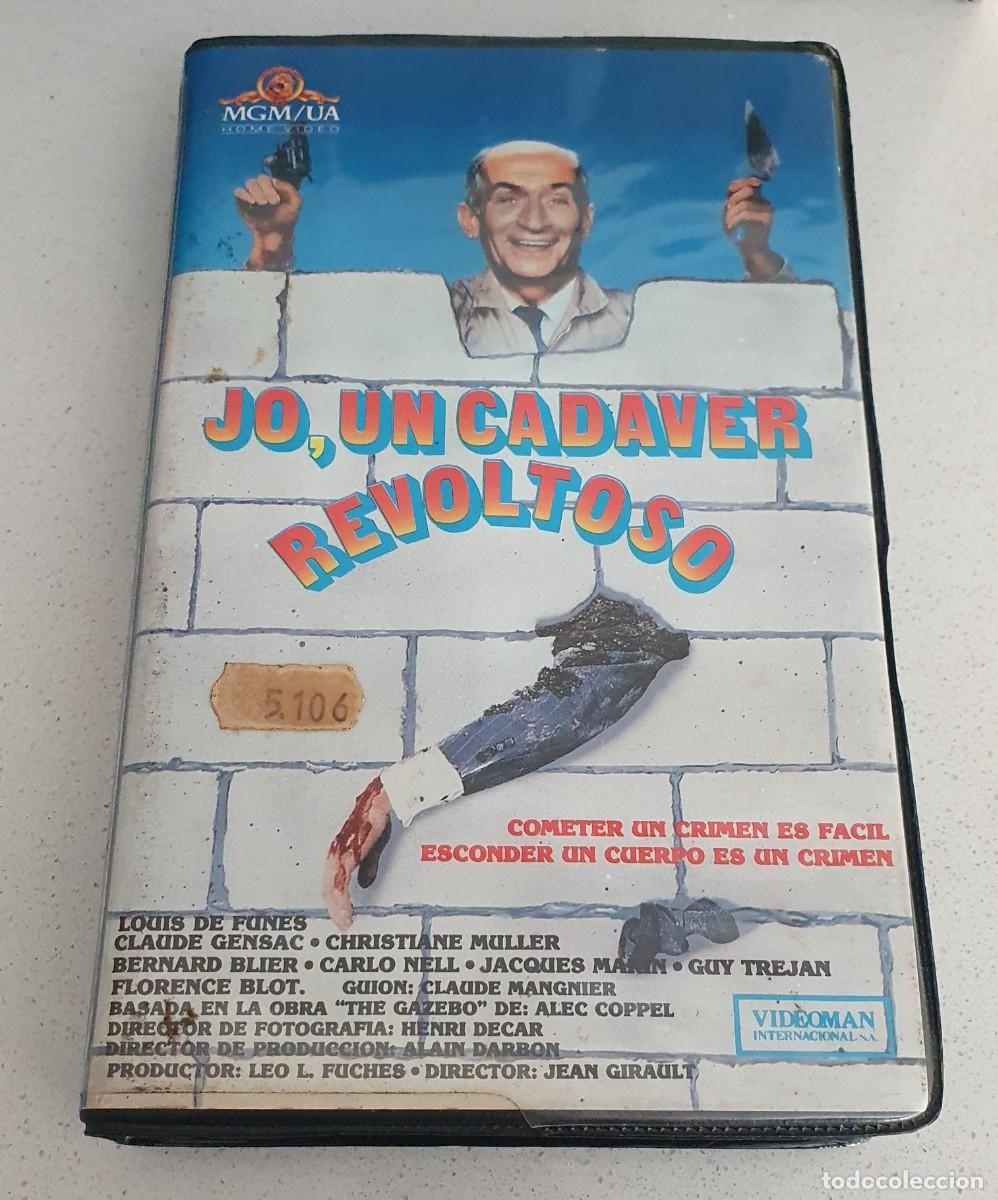 Cine: Pel&iacute;cula Vhs Jo Un Cadaver Revoltoso. Louis De Funes. Mgm Ua Home V&iacute;deo 1988 videoclub.