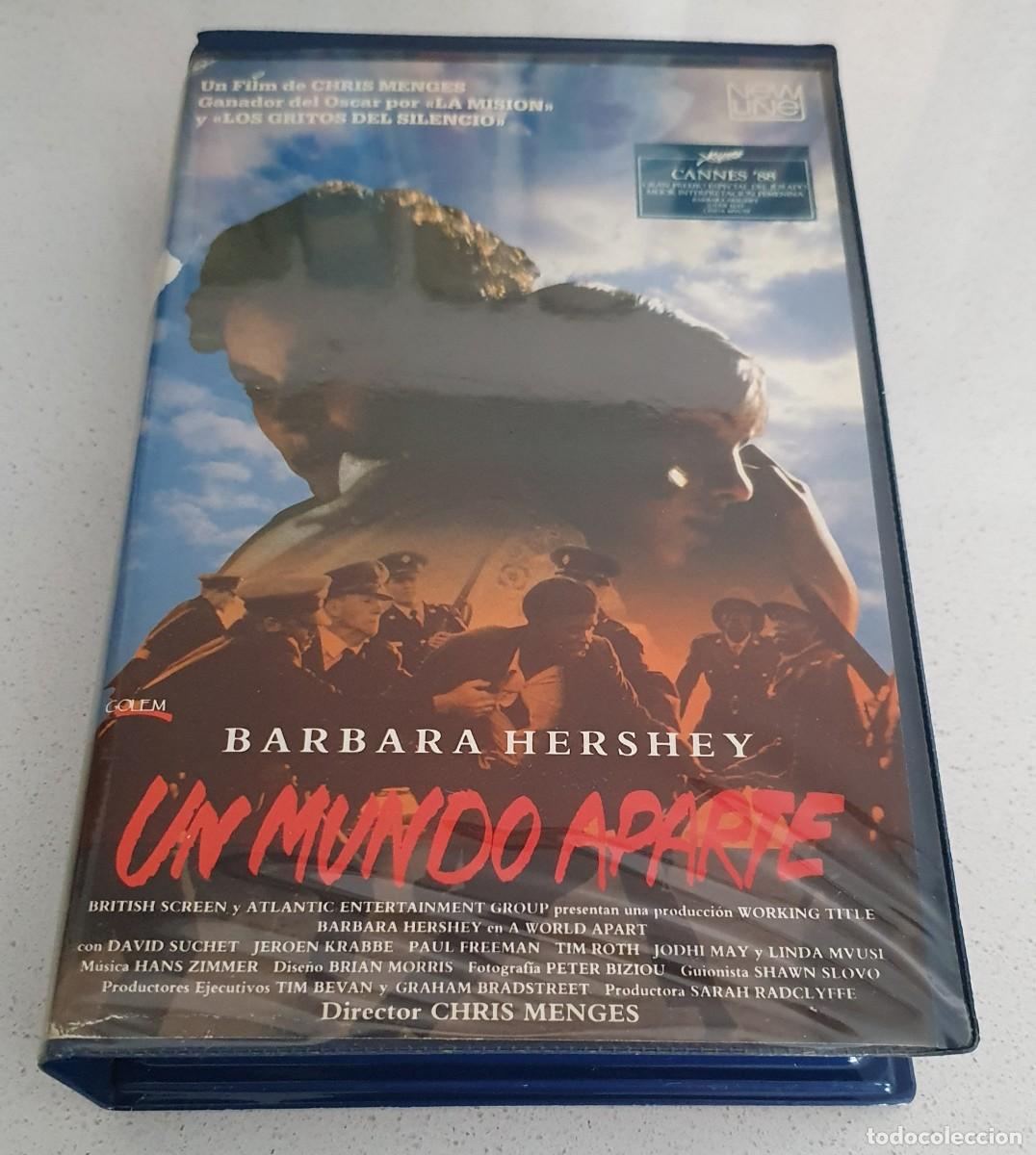 Cine: Pel&iacute;cula Vhs Un Mundo Aparte. Barbara Hershey. IVS 1989 videoclub alquiler.