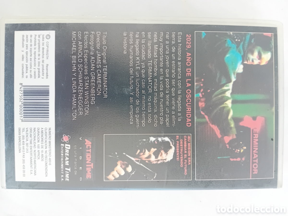 Cine: Terminator vhs Arnold Schwarzenegger, - Foto 2