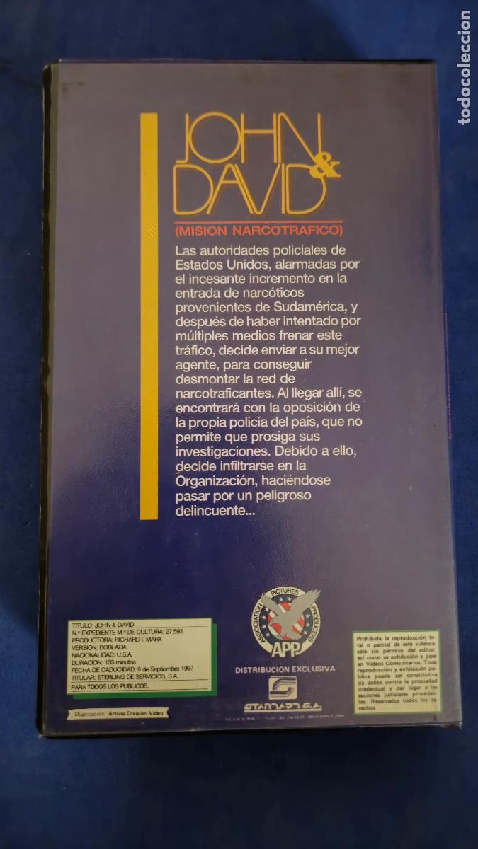 Cine: JOHN & DAVID VHS (AA9) - Foto 2