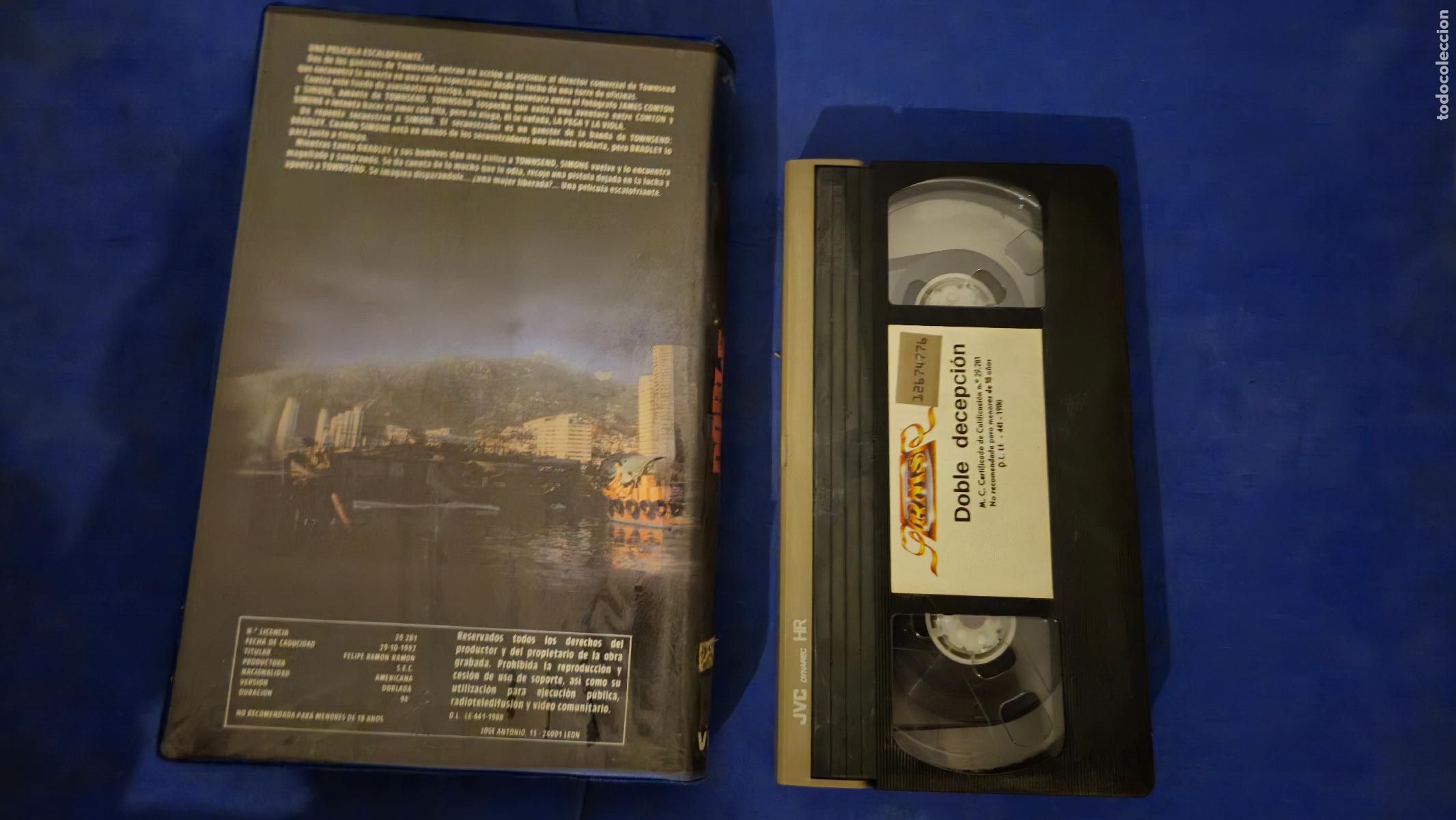 Cine: DOBLE DECEPCION VHS (RT5 RT6) - Foto 2