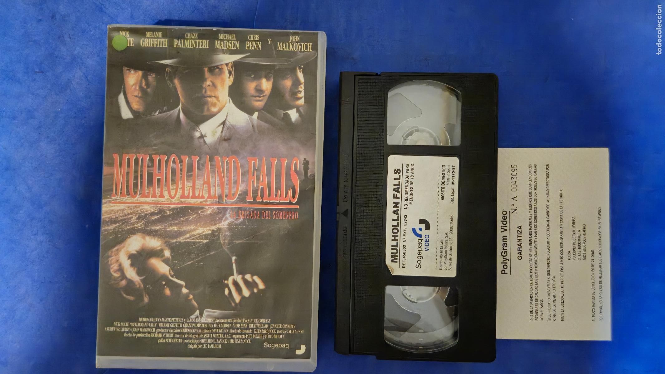 Cine: MULHOLLAND FALLS (LA BRIGADA DEL SOMBRERO) VHS VIDEOCLUB (HW3)
