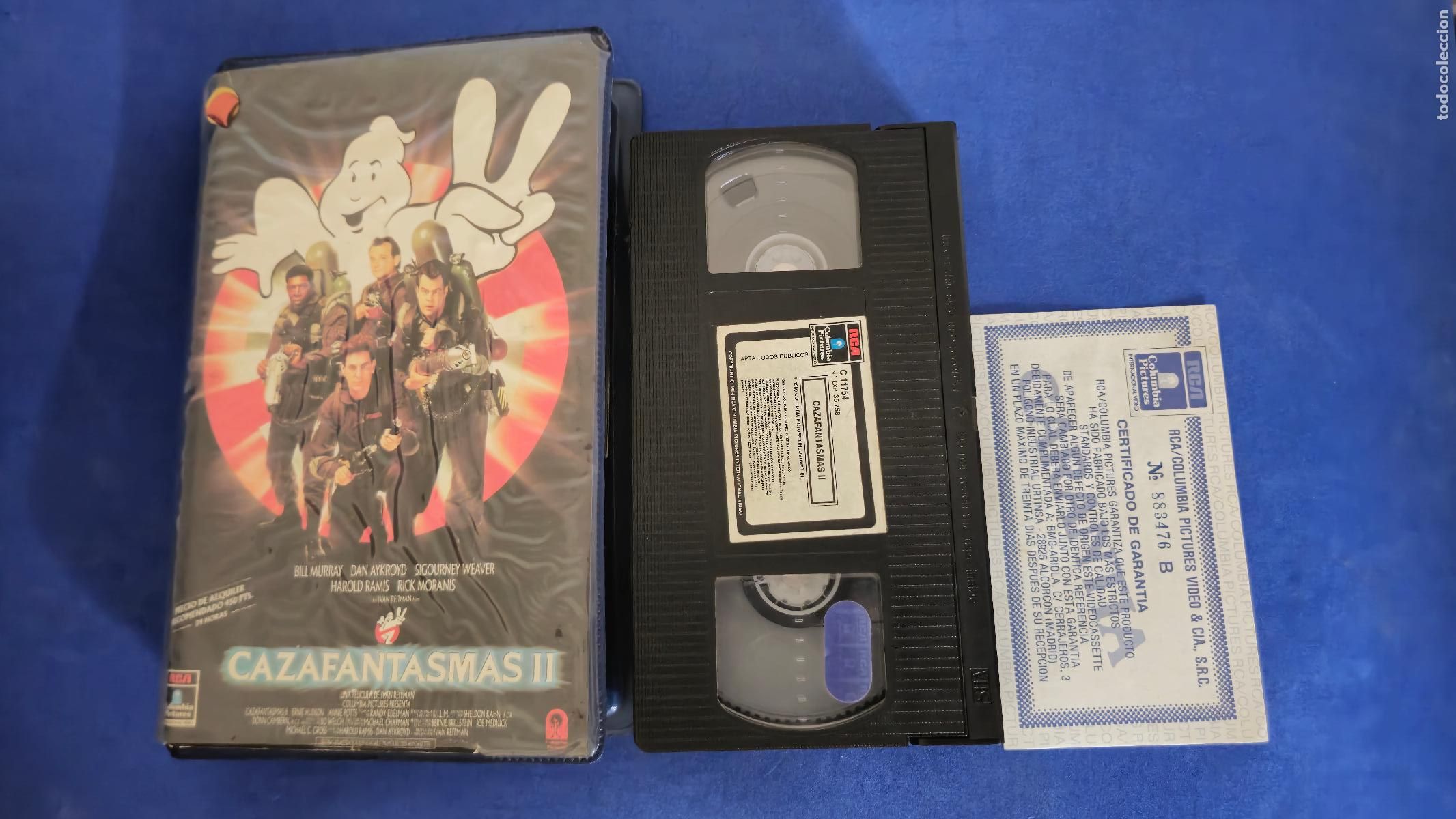 Cine: CAZAFANTASMAS 2 VHS EDICION VIDEOCLUB (NE1-OFI)