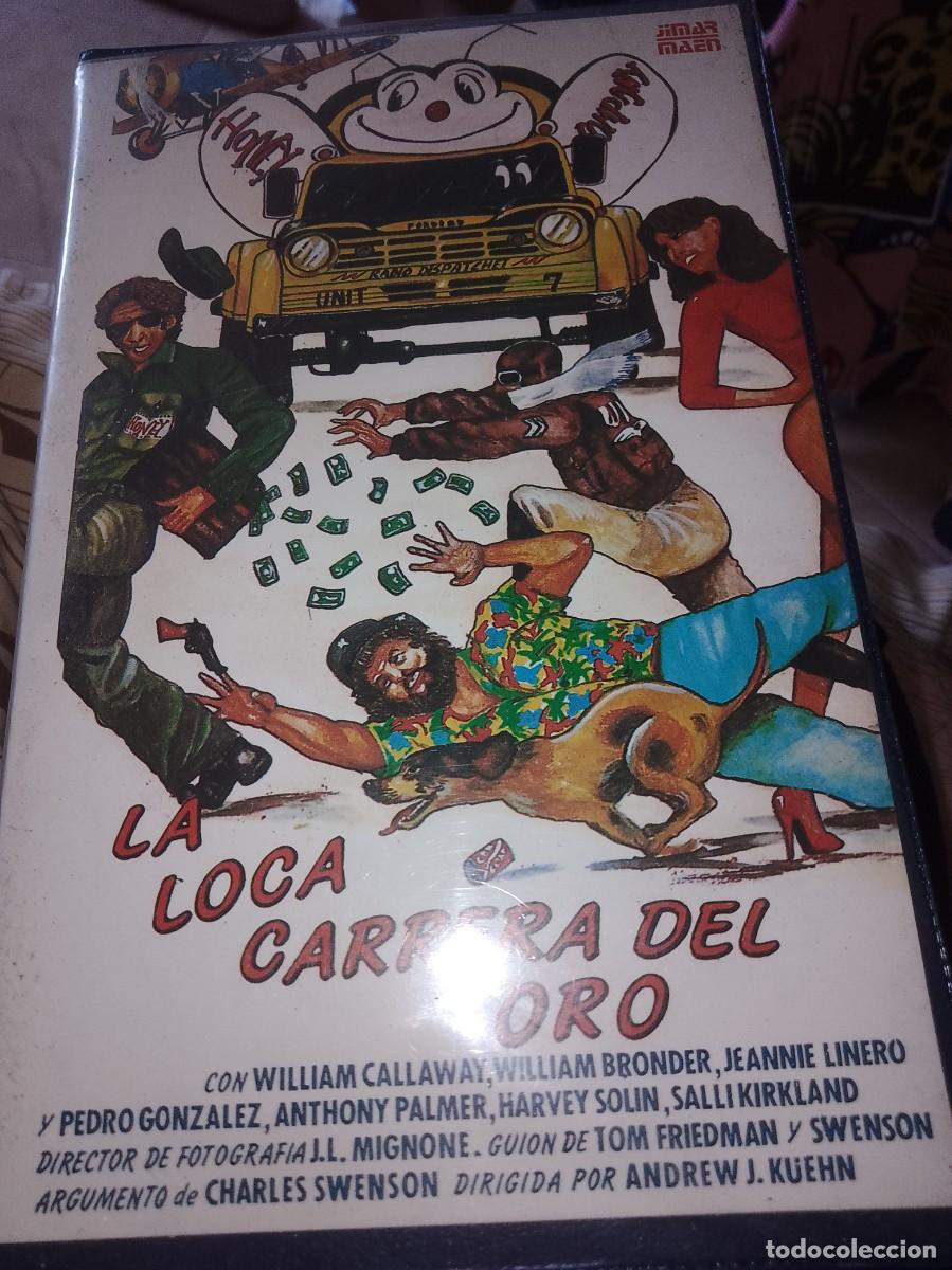 Cine: La loca carrera del oro vhs caja grande rrareza