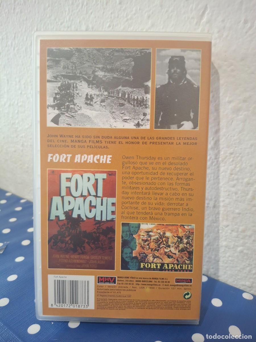 Cine: Pel&iacute;cula VHS Fort Apache John Wayne - Foto 3