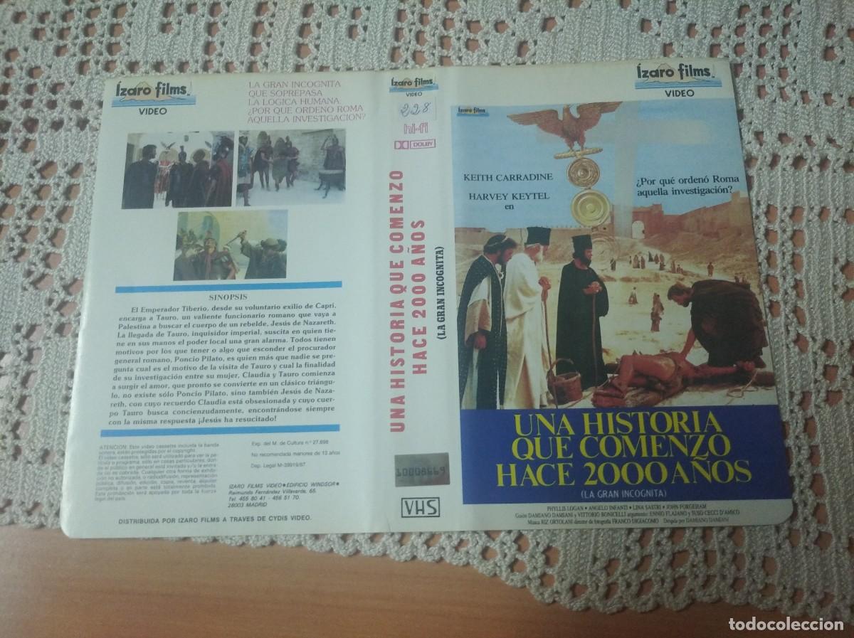 Cine: CARATULA VHS 1&deg; EDICION UNA HISTORIA QUE COMENZO HACE 2000 A&Ntilde;OS