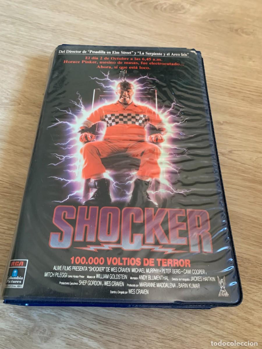 Cine: VHS. SHOCKER 10.000 VOLTIOS DE TERROR. ESTUCHE GRANDE. SE VE BIEN