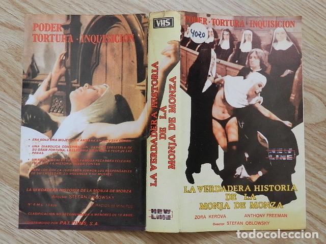 Cine: Car&aacute;tula VHS La verdadera historia de la monja de Monza NEW LINE PAT FILMS Stefan Oblowsky