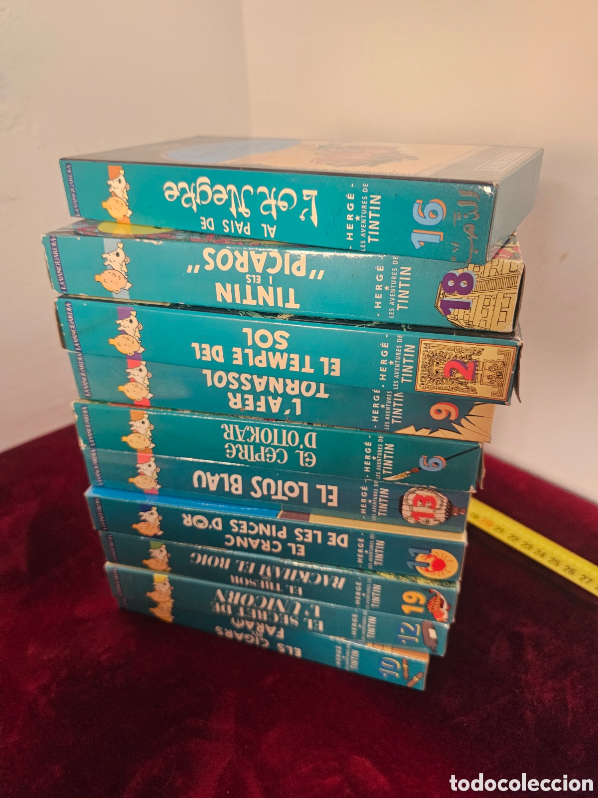 Cine: Lote de 10 pel&iacute;culas en VHS de Tint&iacute;n, Herg&eacute; 1991 en Catal&aacute;n La Vanguardia