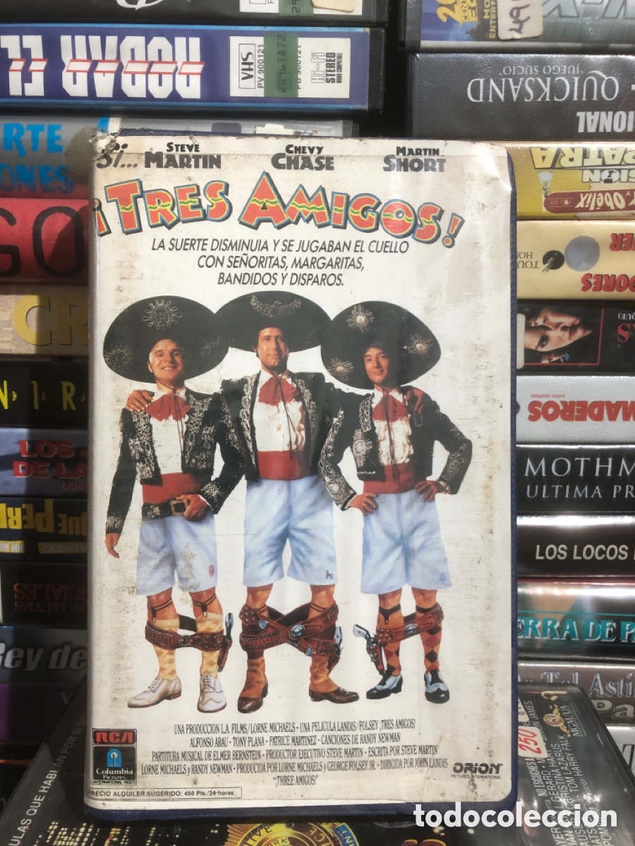 Cine: VHS V&Iacute;DEO CLUB TRES AMIGOS