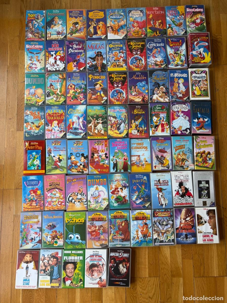 Cine: Colecci&oacute;n 68 Pel&iacute;culas Disney VHS (Espa&ntilde;ol)