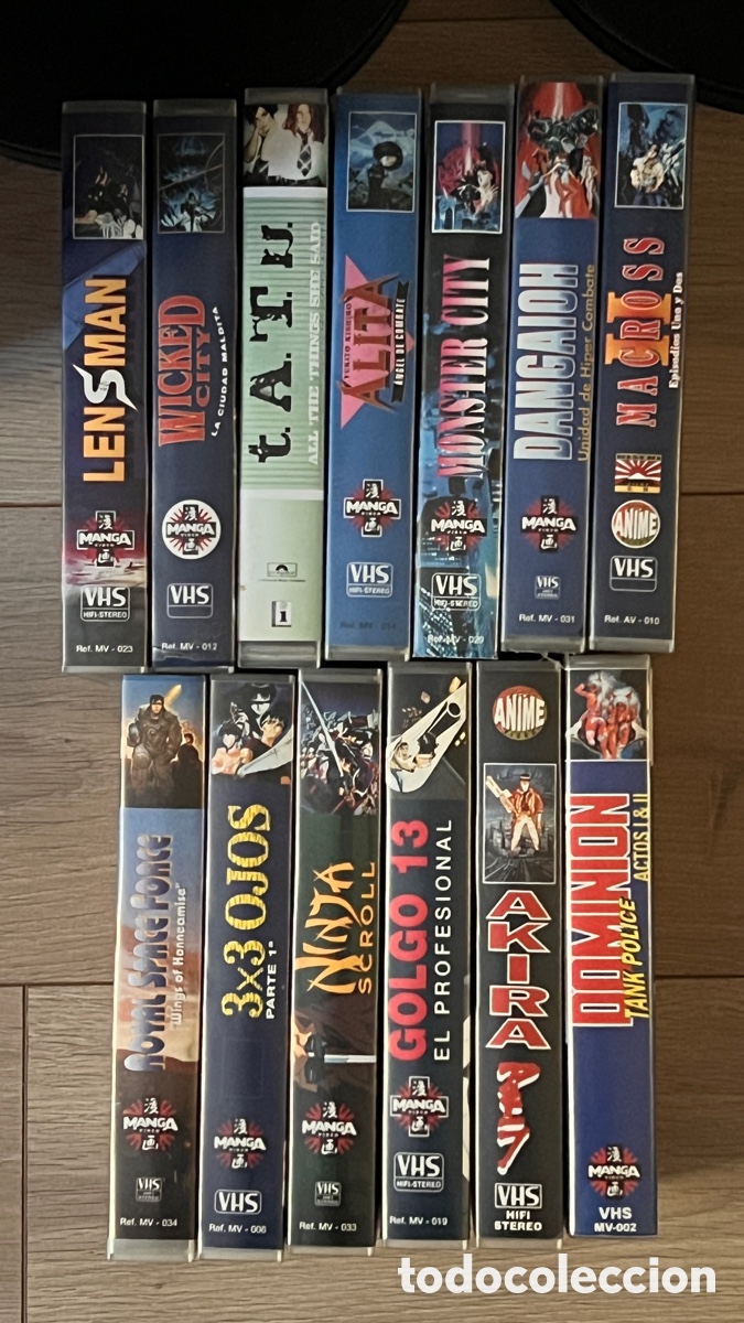 Cine: 13 peliculas anime VHS