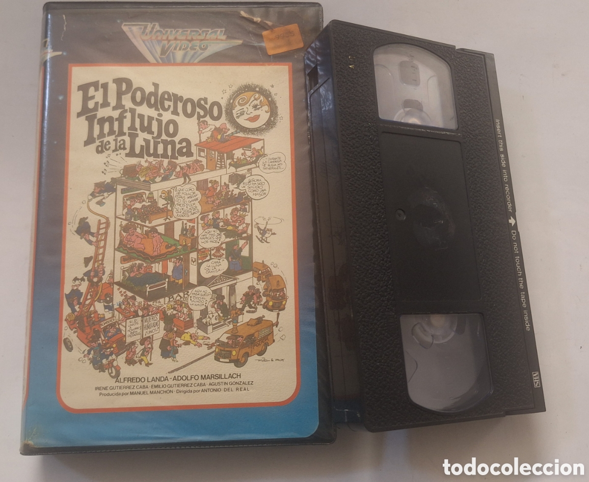 Cine: El Poderoso Influjo de la Luna VHS Alfredo Landa