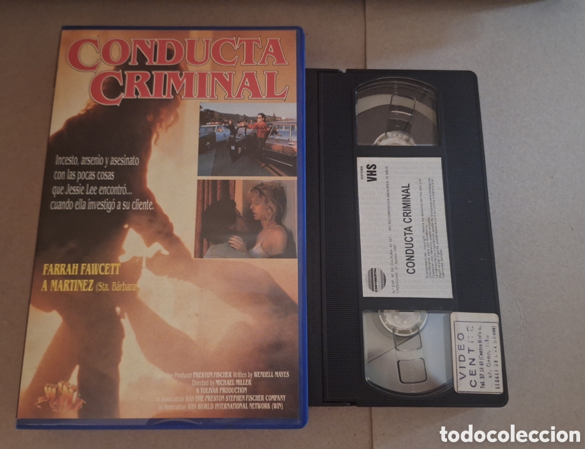 Cine: Conducta Criminal VHS Thriller