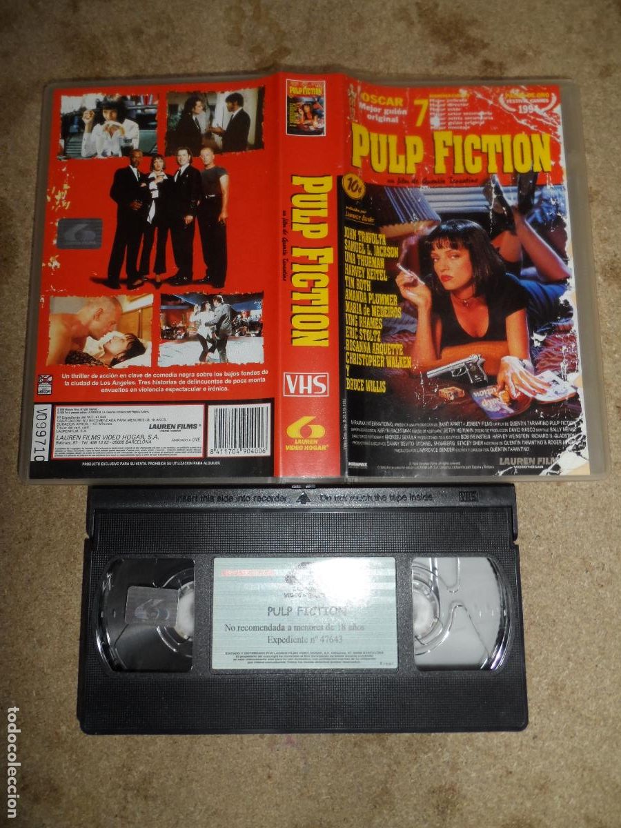 Cine: VHS - PULP FICTION (ACCI&Oacute;N)