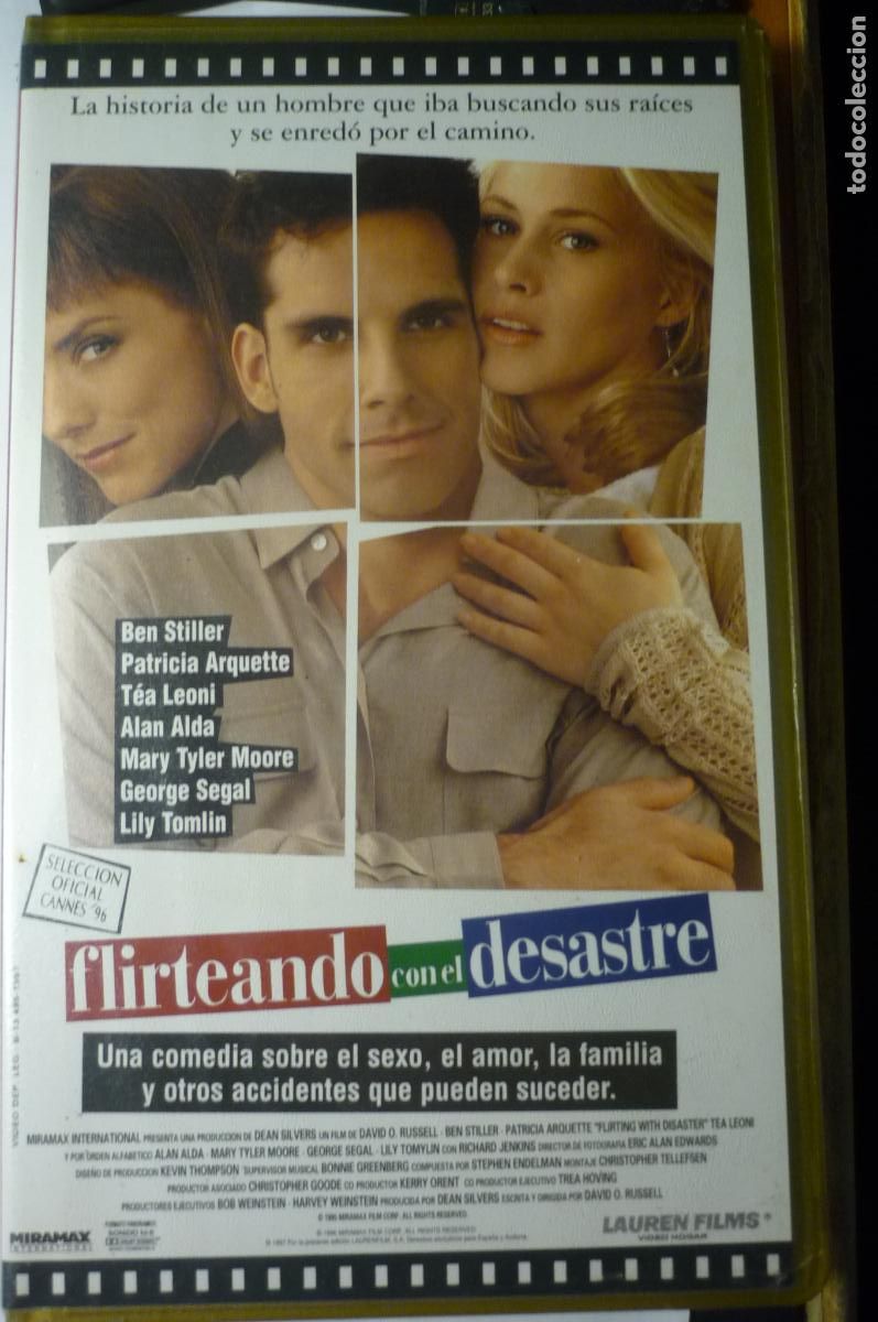 Cine: pelicula video vhs flirteando con el desastre