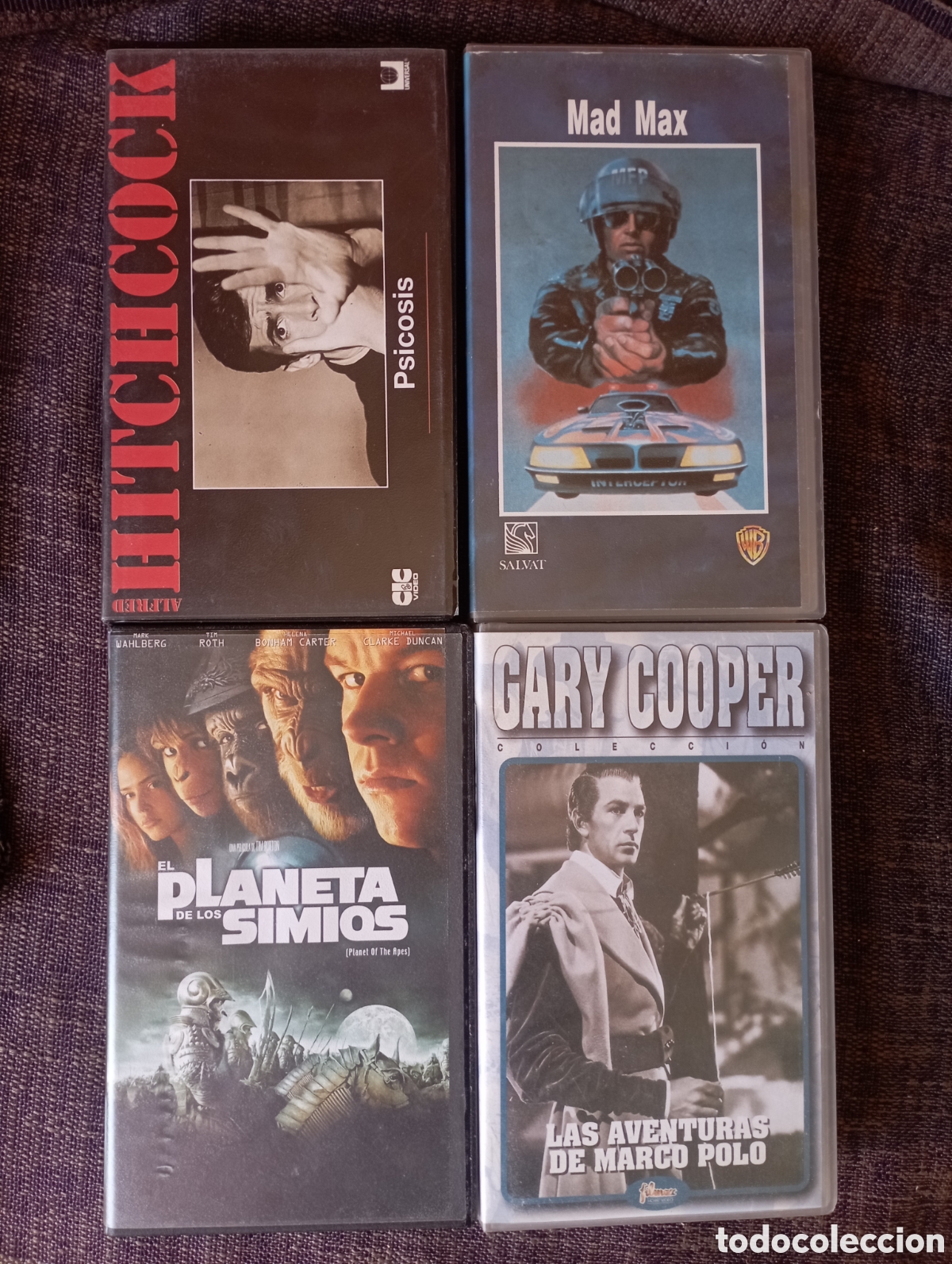 Cinema: Lote 4 pel&iacute;culas VHS cine cl&aacute;sico