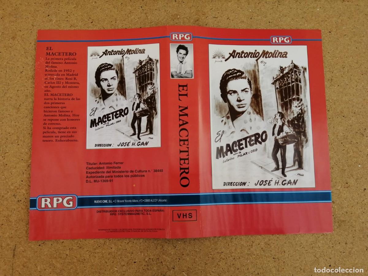 Cine: CARATULA VHS. EL MACETERO (ANTONIO MOLINA)